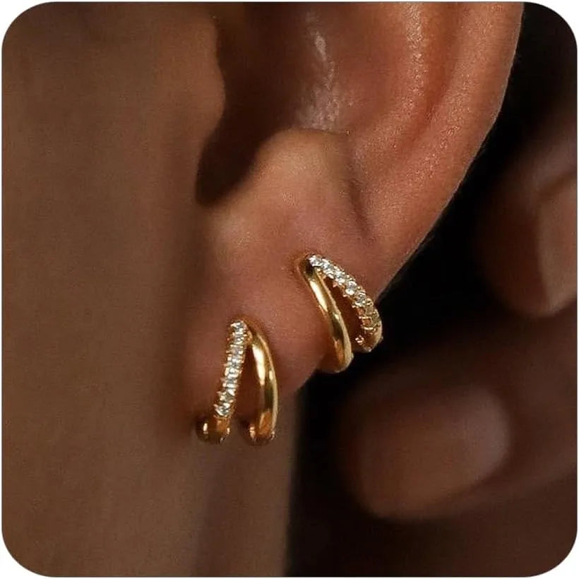 Luna Gold Hoop Earrings