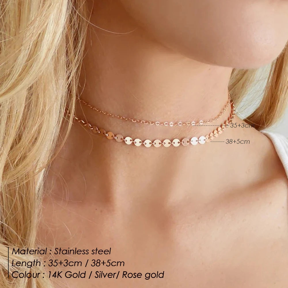 Golden Harmony Layer Necklace
