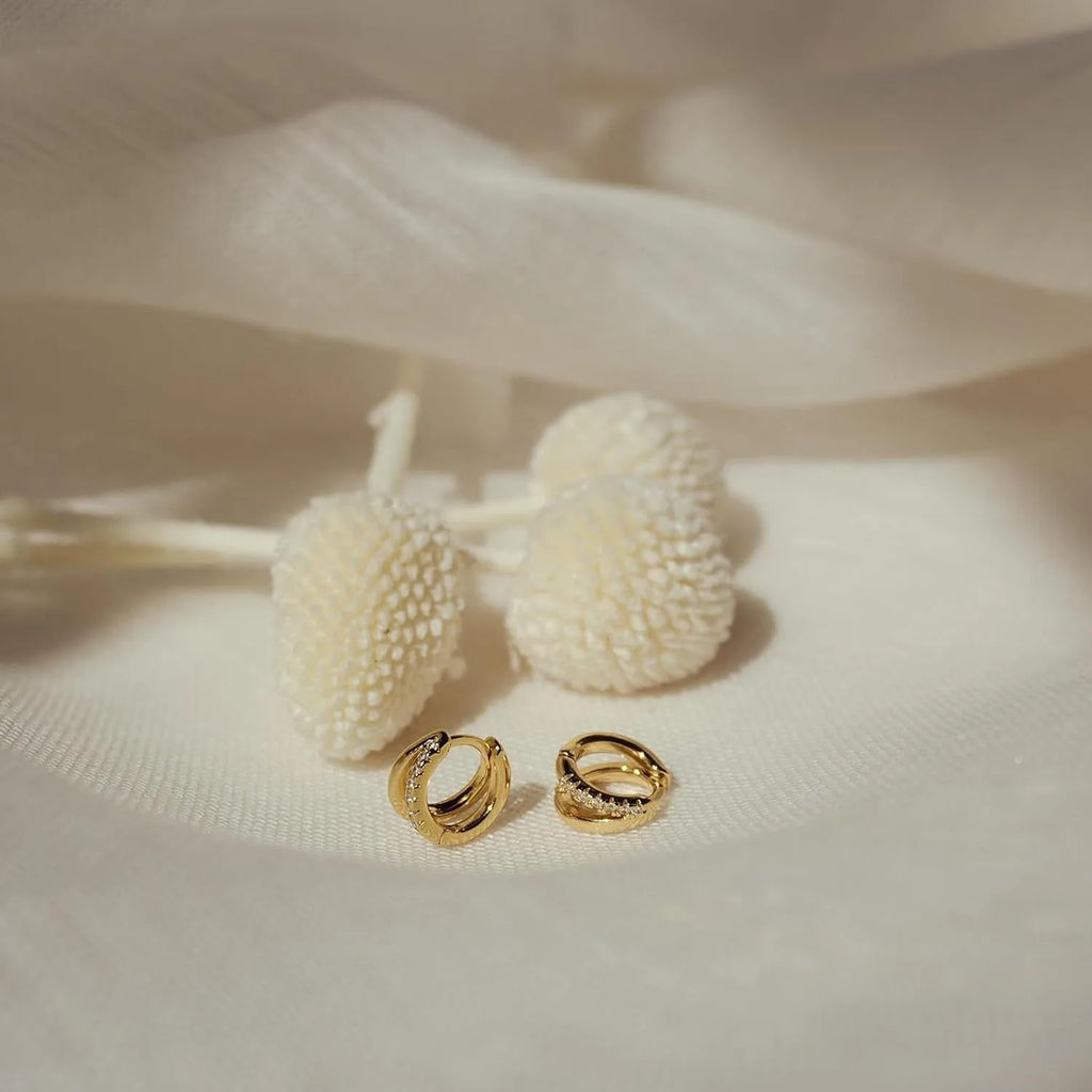 Luna Gold Hoop Earrings