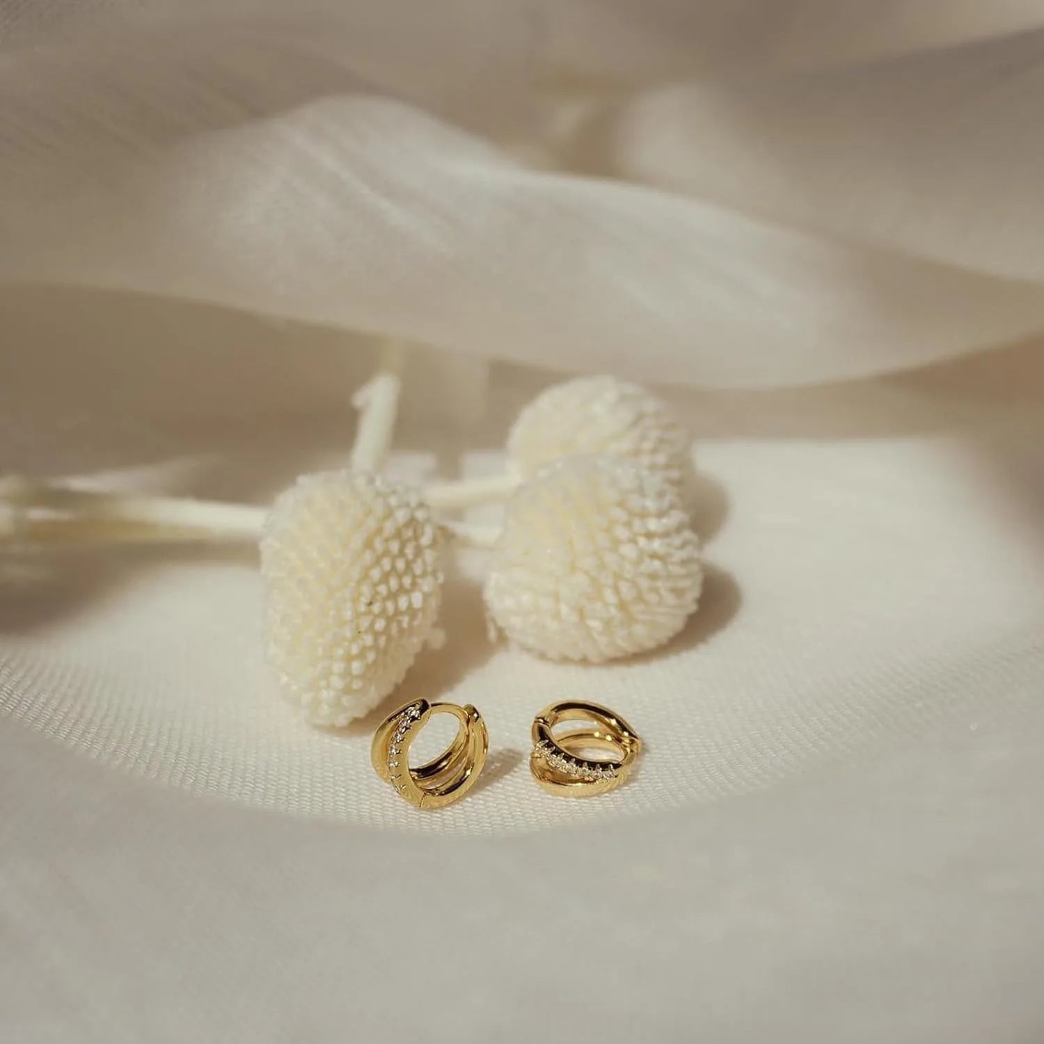 Luna Gold Hoop Earrings