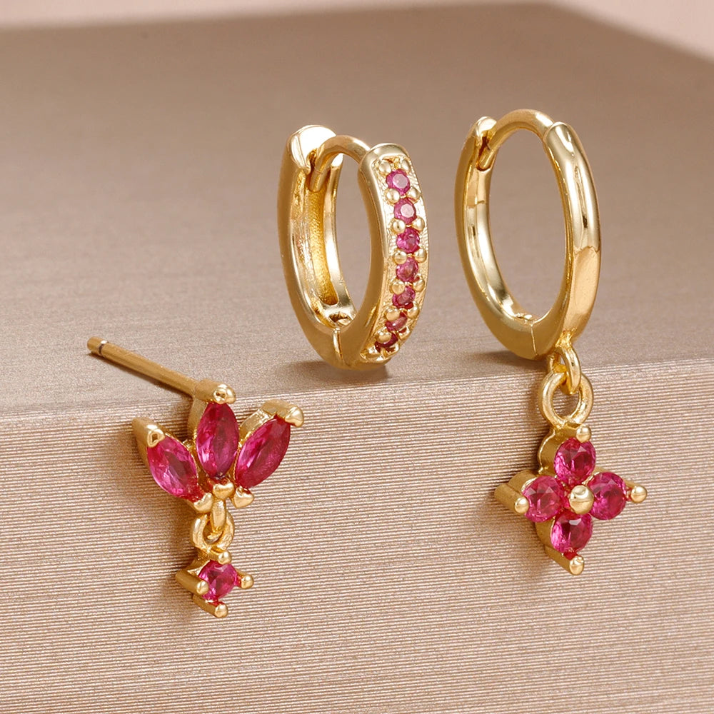 Sunset Bloom Earring Set