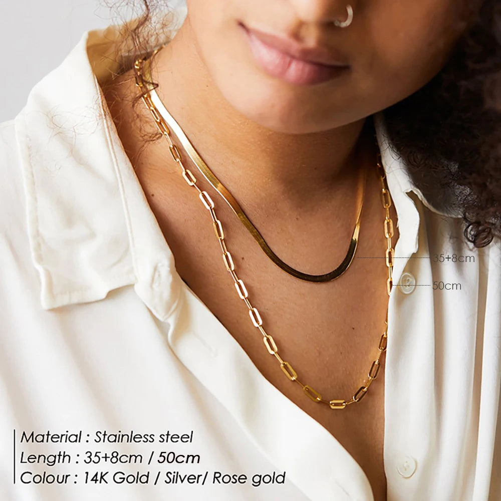 Golden Harmony Layer Necklace