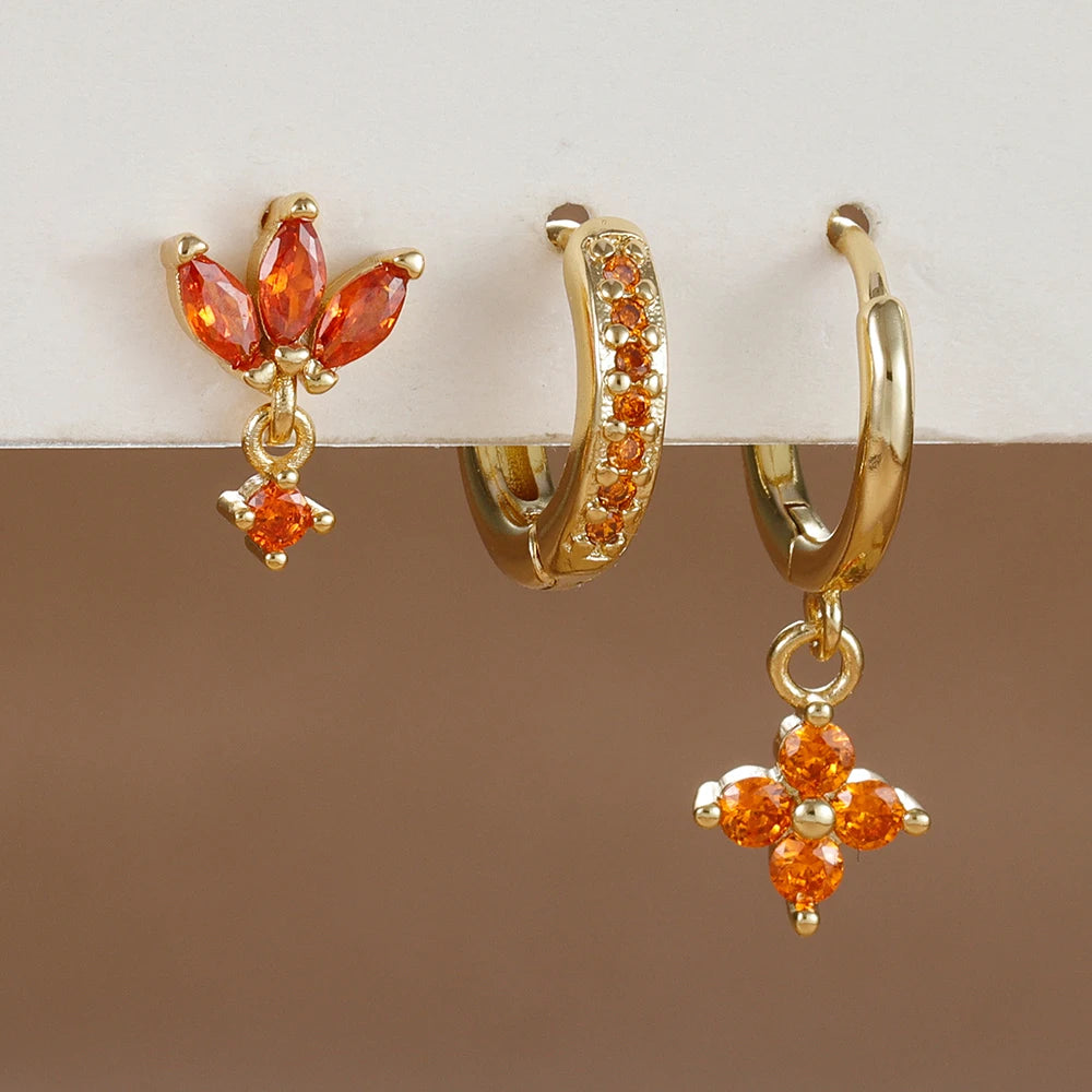 Sunset Bloom Earring Set