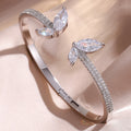 Celeste Zircon Gold Bangle
