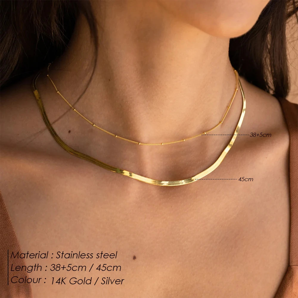 Golden Harmony Layer Necklace