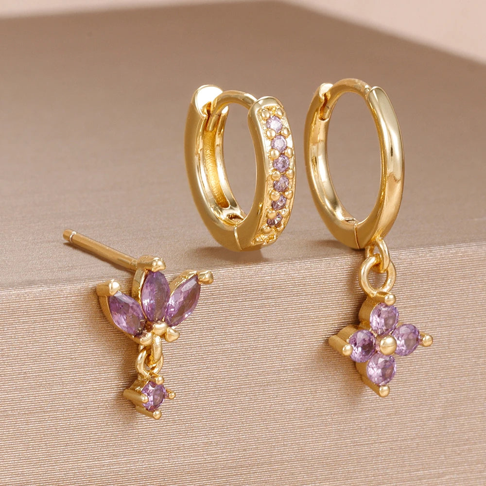 Sunset Bloom Earring Set