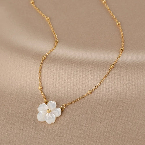 Aurora Pearl Flower Pendant