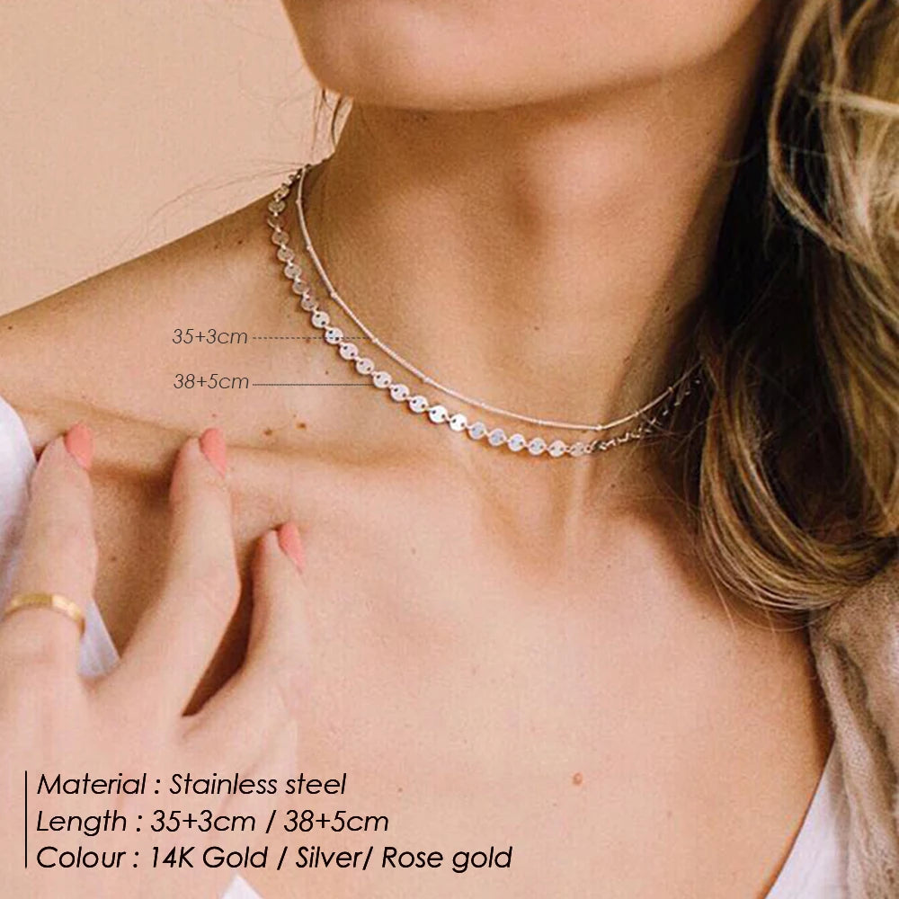 Golden Harmony Layer Necklace