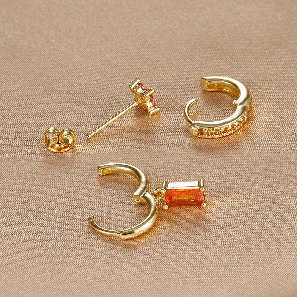 Sunset Bloom Earring Set