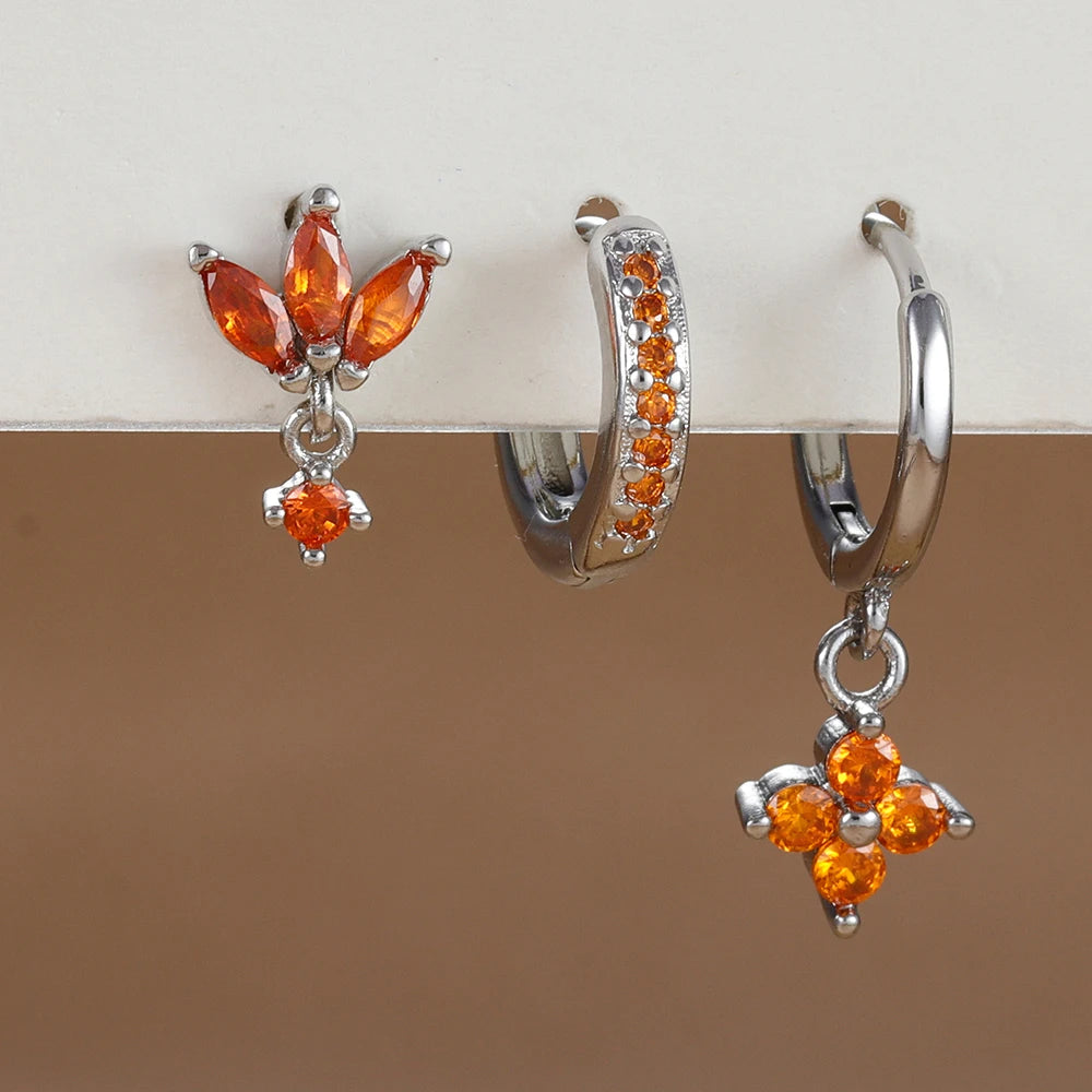 Sunset Bloom Earring Set