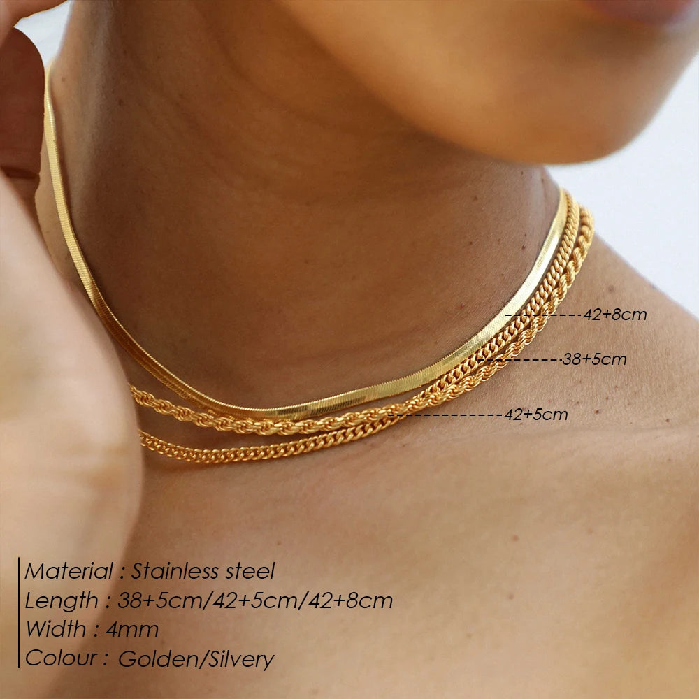 Golden Harmony Layer Necklace