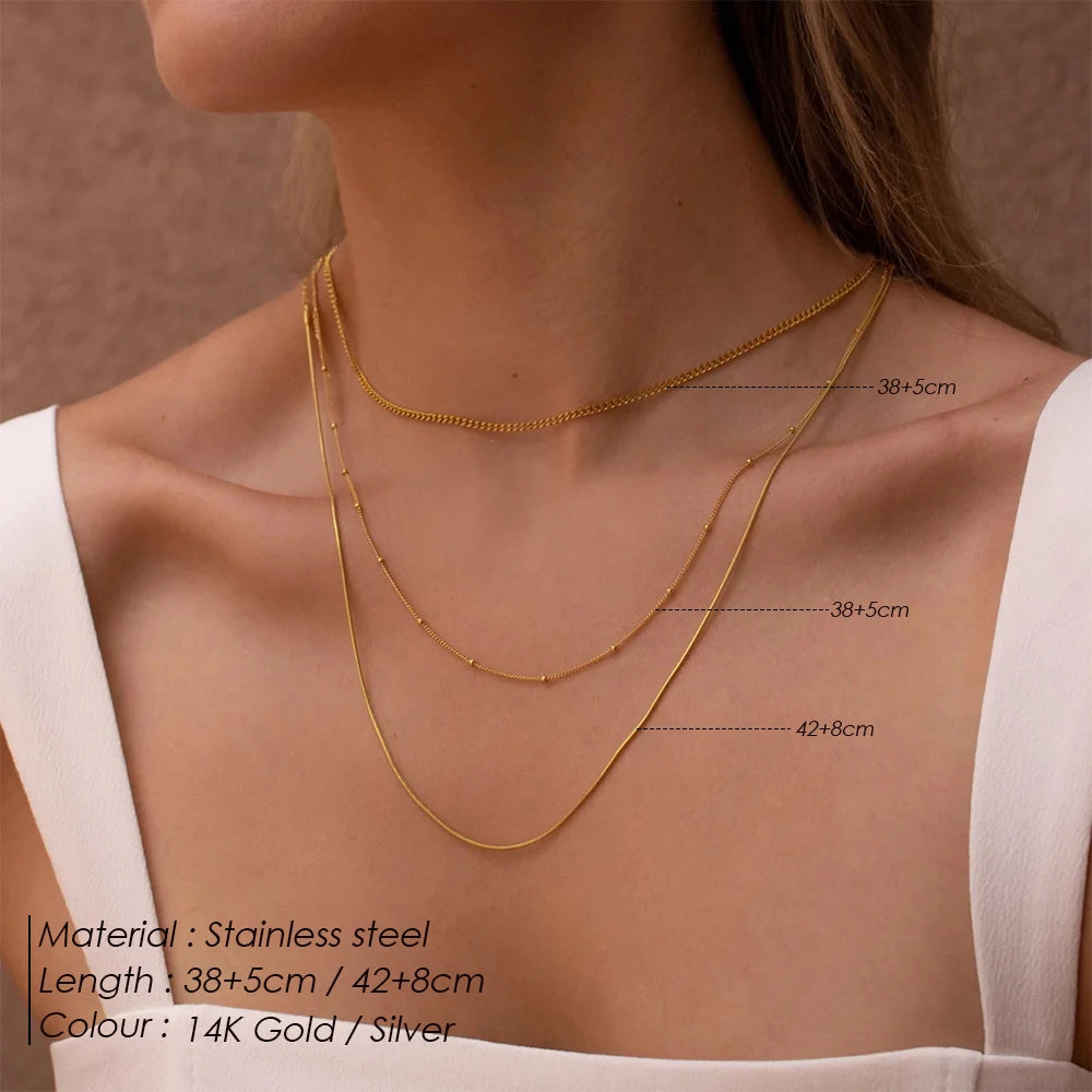 Golden Harmony Layer Necklace
