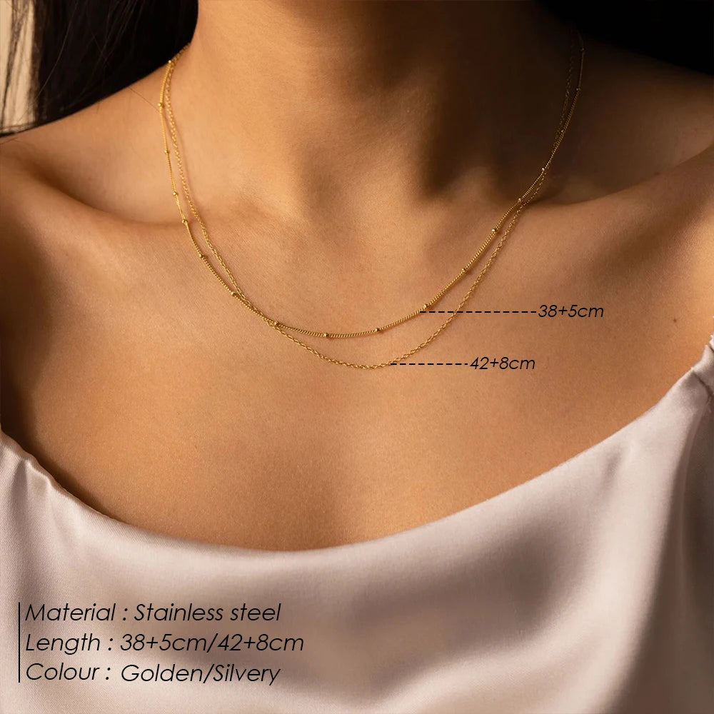 Golden Harmony Layer Necklace