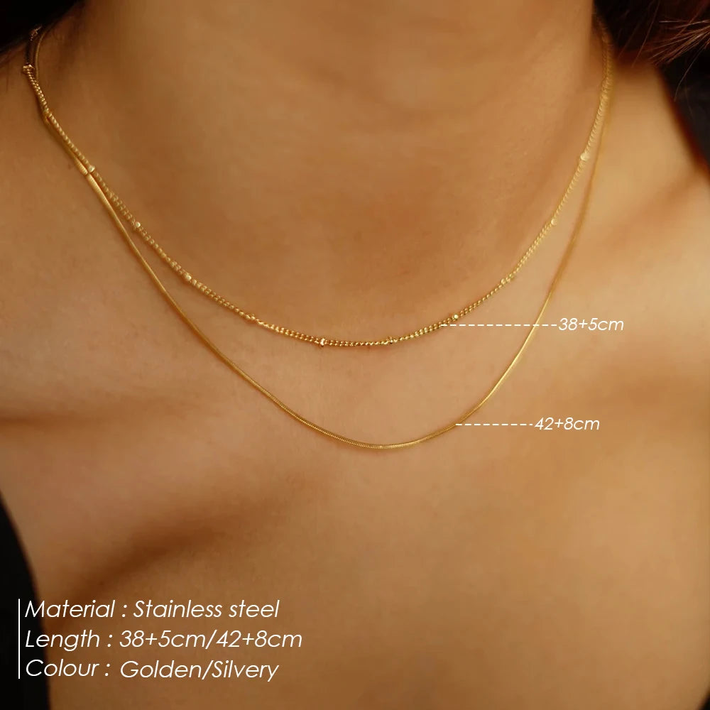 Golden Harmony Layer Necklace