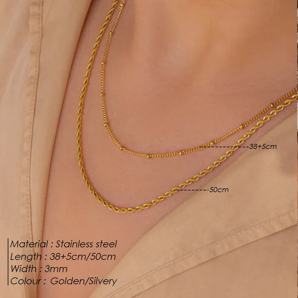 Golden Harmony Layer Necklace