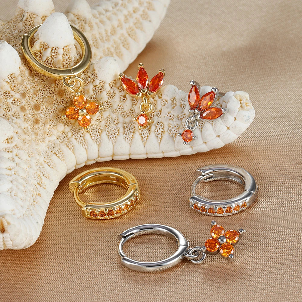 Sunset Bloom Earring Set