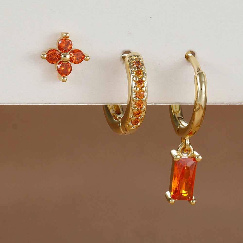 Sunset Bloom Earring Set