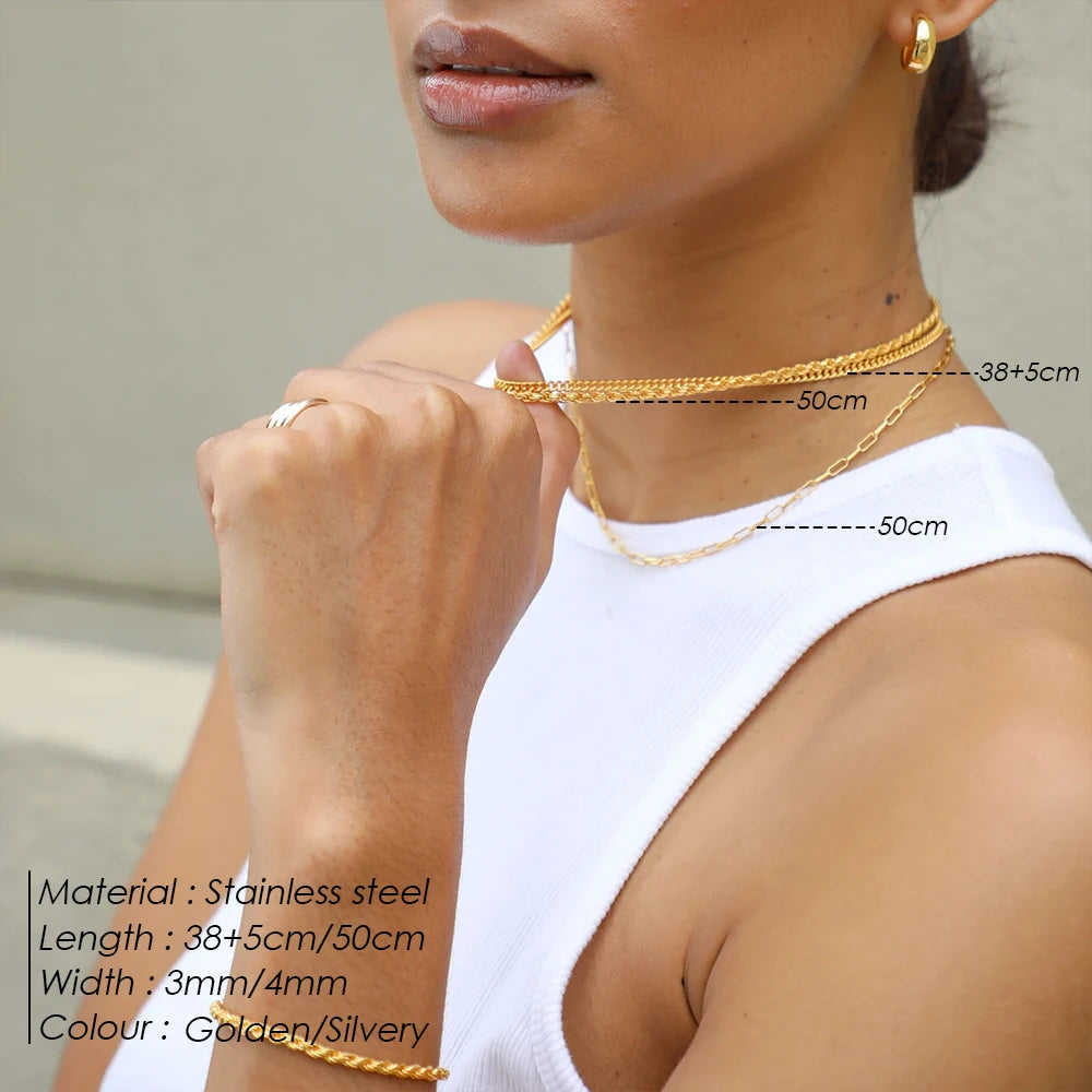 Golden Harmony Layer Necklace
