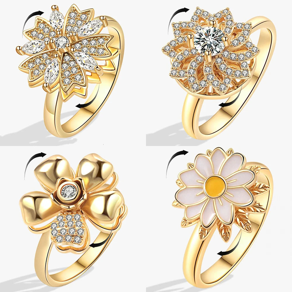 Serenity Bloom Spinner Ring