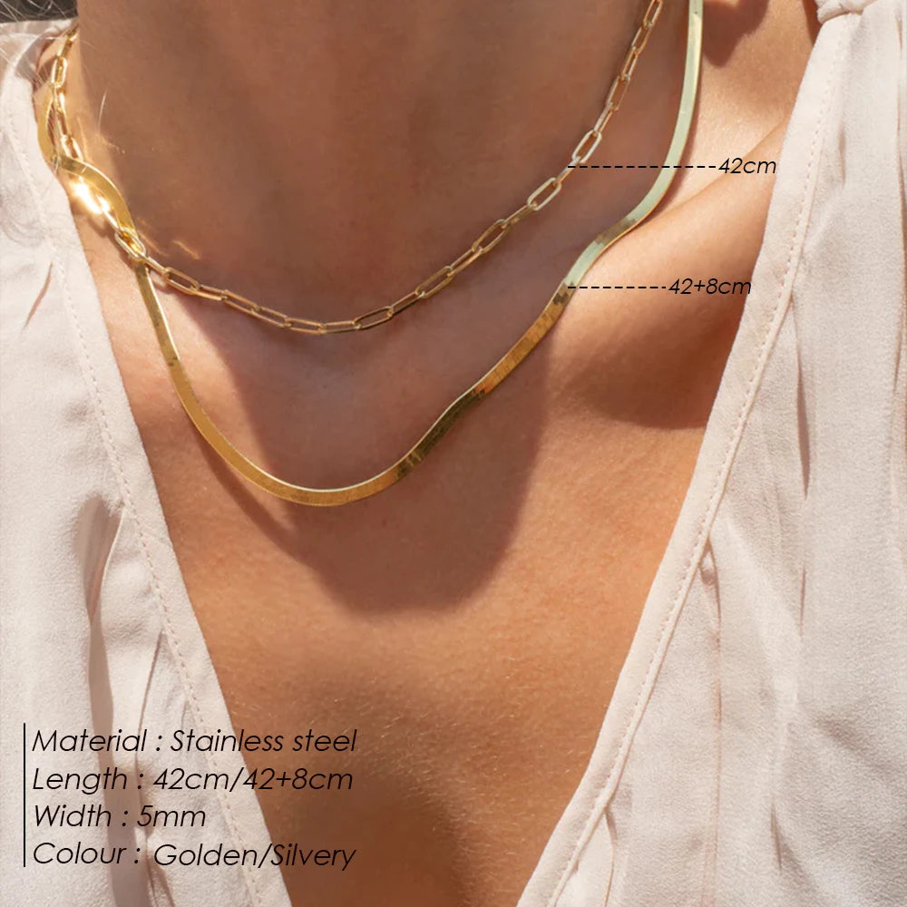 Golden Harmony Layer Necklace